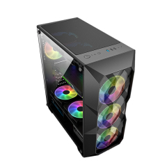 ATX Gaming Computer Cases Full Towers Support RGB Fans PC Case Gaming Desktop Chassis